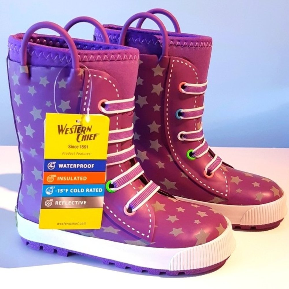 Twinkle stars rain / winter boots - Picture 1 of 9